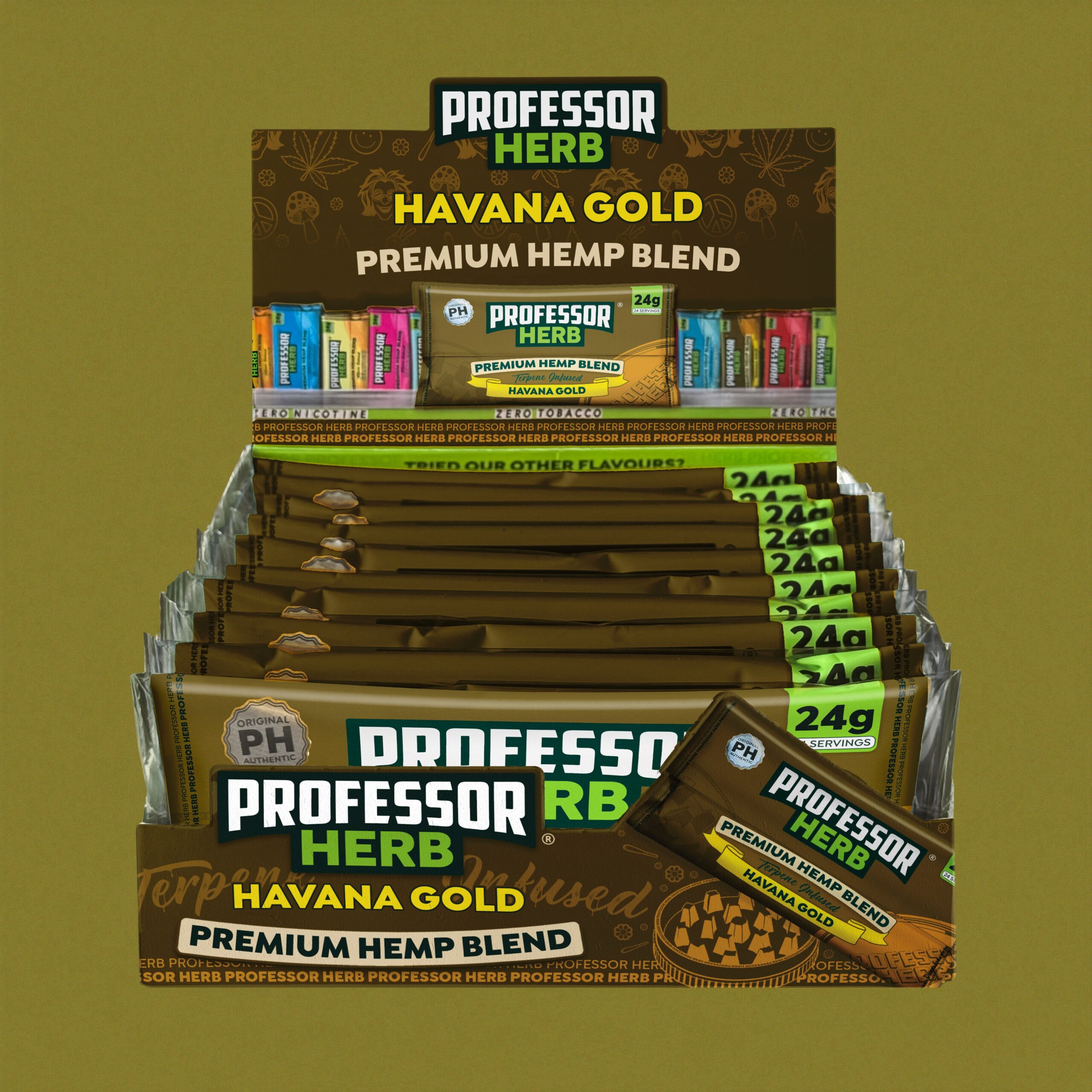 Professor Herb Premium Hemp Blend (24g) – Havana Gold - obrazek 3