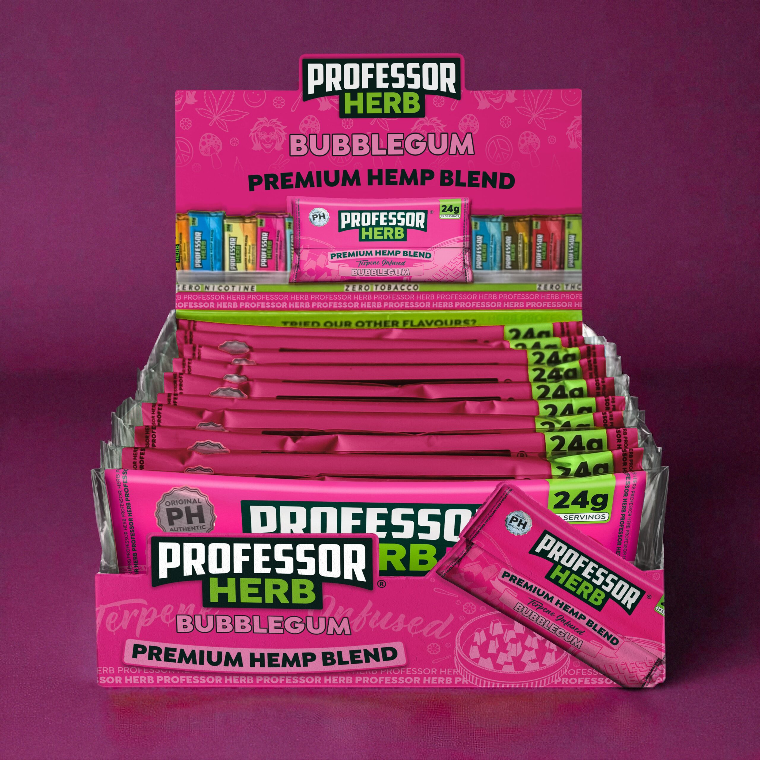 Professor Herb Premium Mieszanka Konopna (24g) – Bubblegum - obrazek 3
