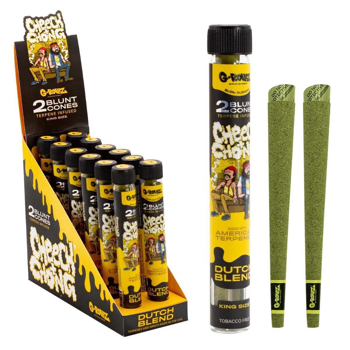 G-Rollz Cheech & Chong Blunty konopne nasycone terpenami – Holenderska mieszanka - obrazek 2