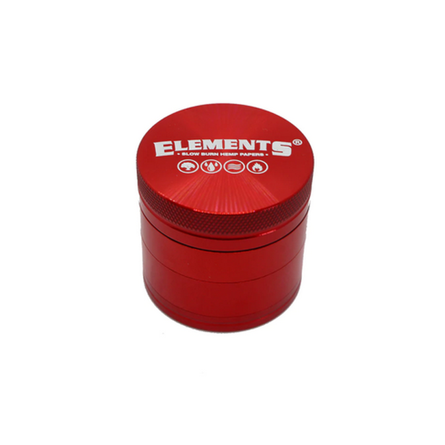 Elements 4-Częściowy Młynek Metalowy – Czerwony - obrazek 3