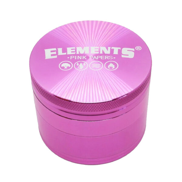 Elements 4-częściowy młynek metalowy – różowy (duży)