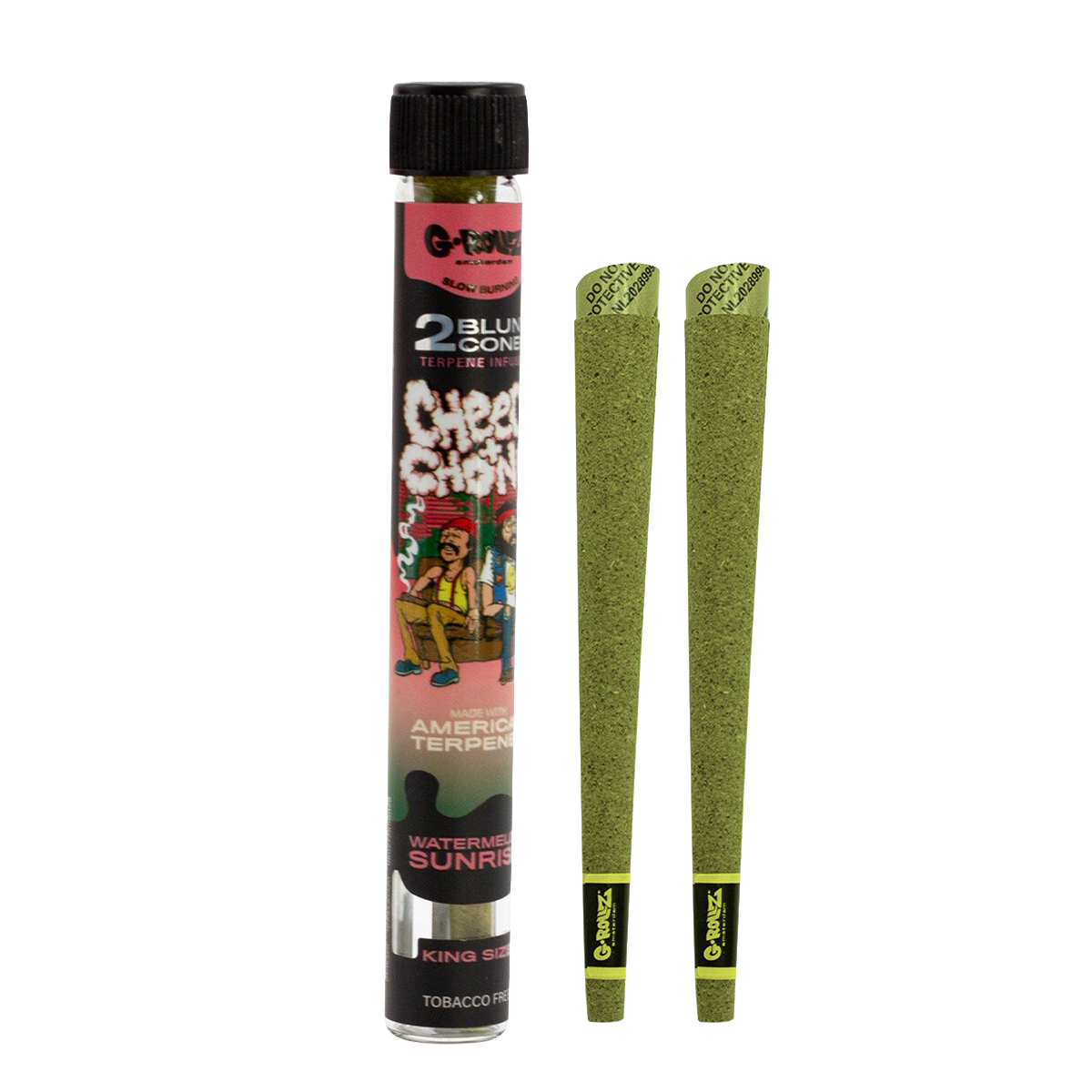 G-Rollz ‘Cheech & Chong’ Blunty konopne wzbogacone terpenami 2 szt. – Watermelon Sunrise
