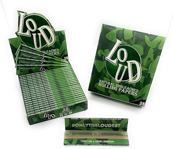Loud Ldn XLoud Rolling Papers: Natural Unbleached – King Size - obrazek 2