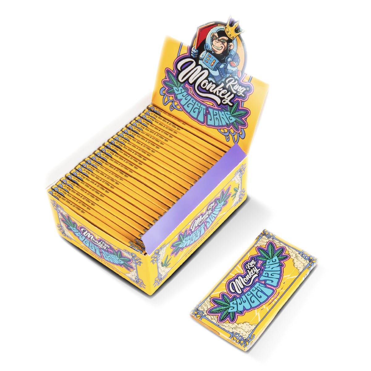 Monkey King Papers & Tips: Sweet Jane – King Size Unbleached - obrazek 2