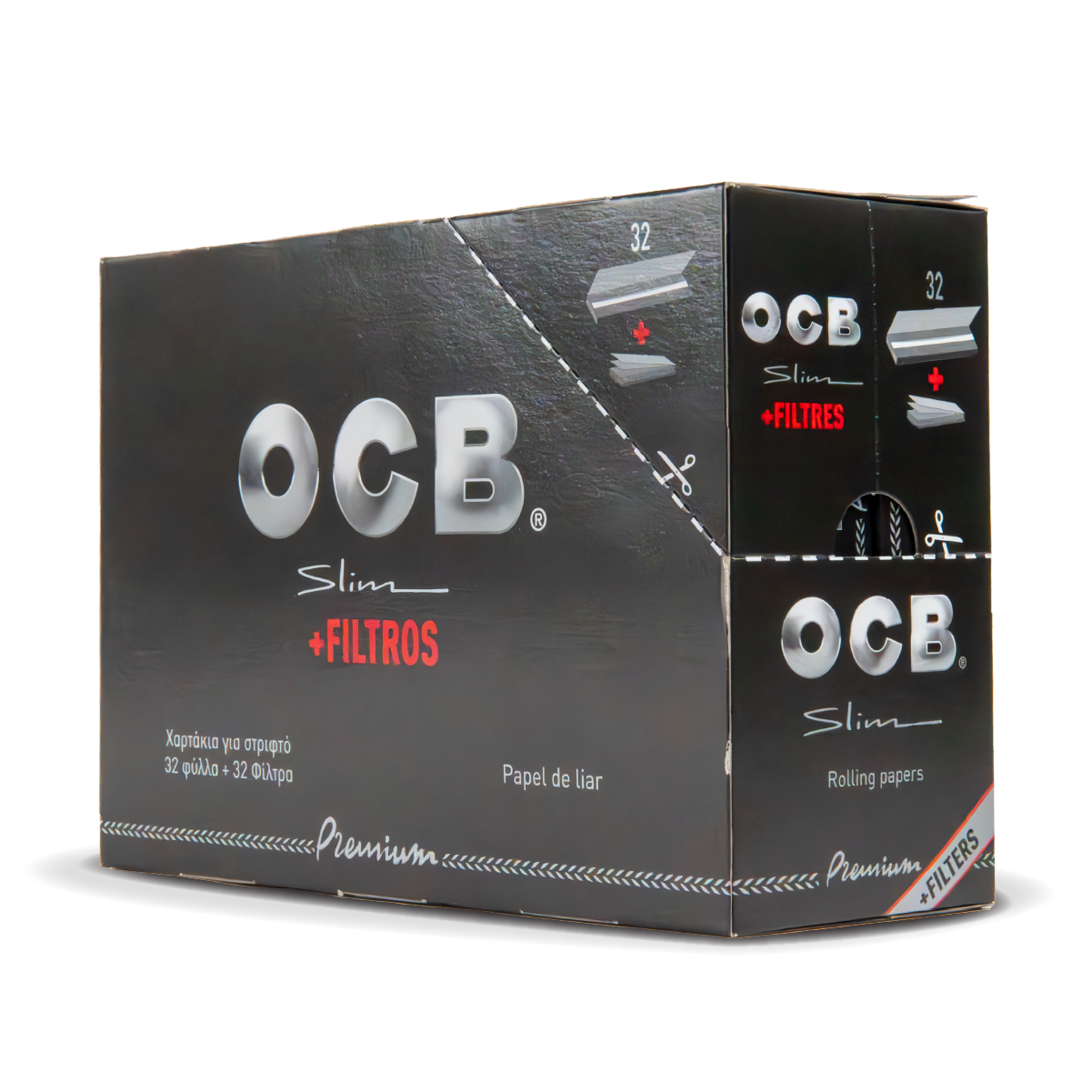 OCB Bibułki do skrętów + tipsy: Premium – King Size Slim - obrazek 2