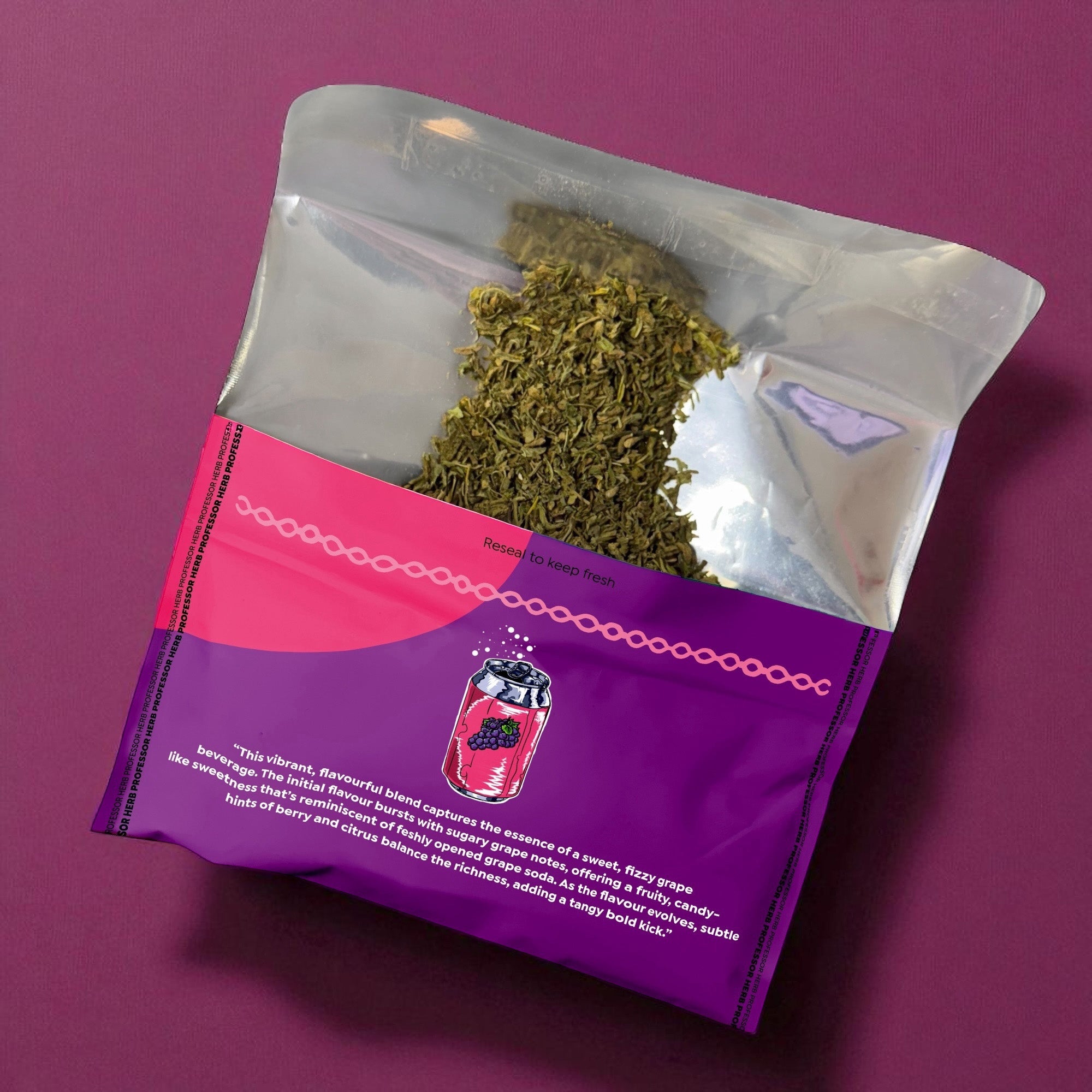 Professor Herb Premium Mieszanka Konopna (24g) – Soda Winogronowa - obrazek 2