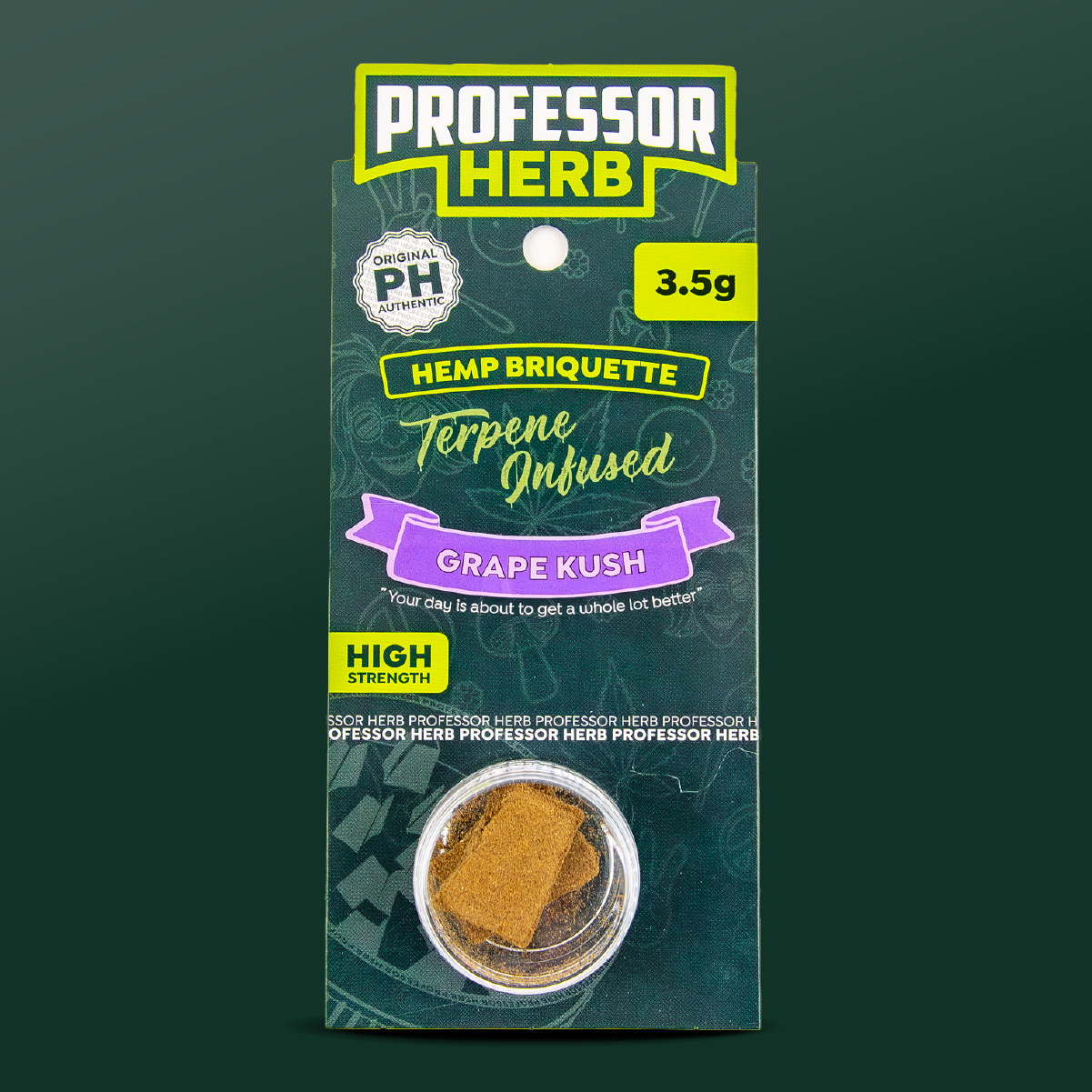 Professor Herb Brykiet Konopny Haszysz (3.5g) – Grape Kush