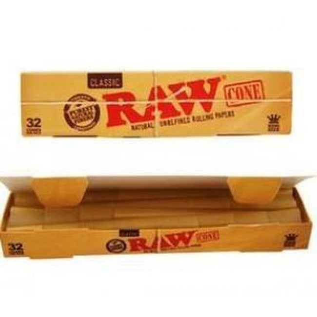 RAW Classic King Size Pre Rolled Cones – opakowanie 32 sztuki