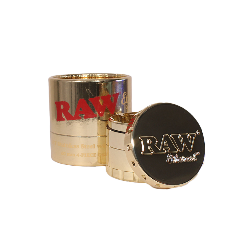 RAW Ethereal Gold 4-częściowy metalowy młynek