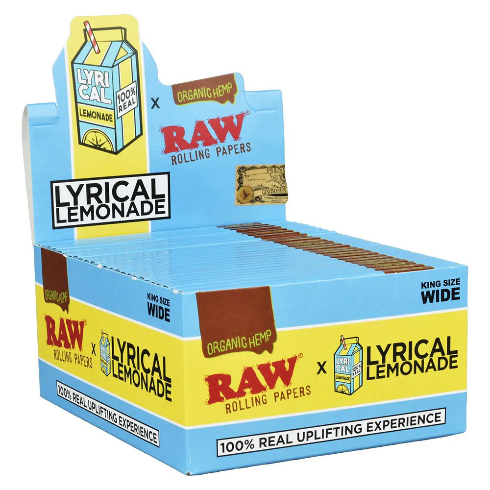 RAW x Lyrical Bibułki z konopi organicznych z dodatkiem terpenów – Lemonade - obrazek 2