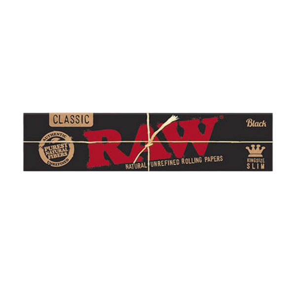 RAW Klasyczne Naturalne Czarne bibułki do skrętów
