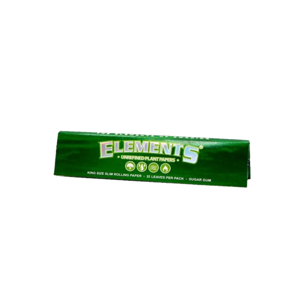 Elements King Size Slim Nierafinowane Roślinne Bibułki do Skrętów