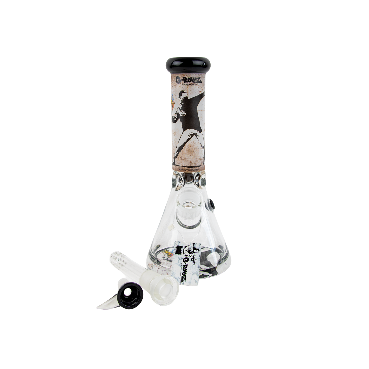 G-Rollz Banksy Glass Bong - obrazek 7