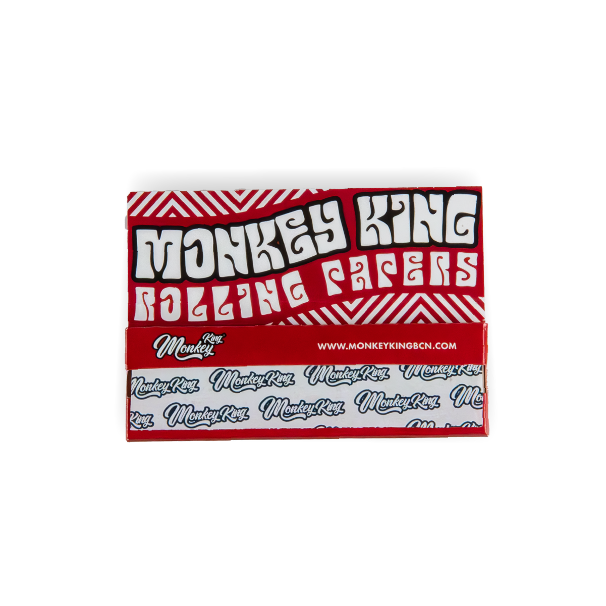 Monkey King Bibułki do skrętów: Niebielone – Medium 1 1/4 - obrazek 2