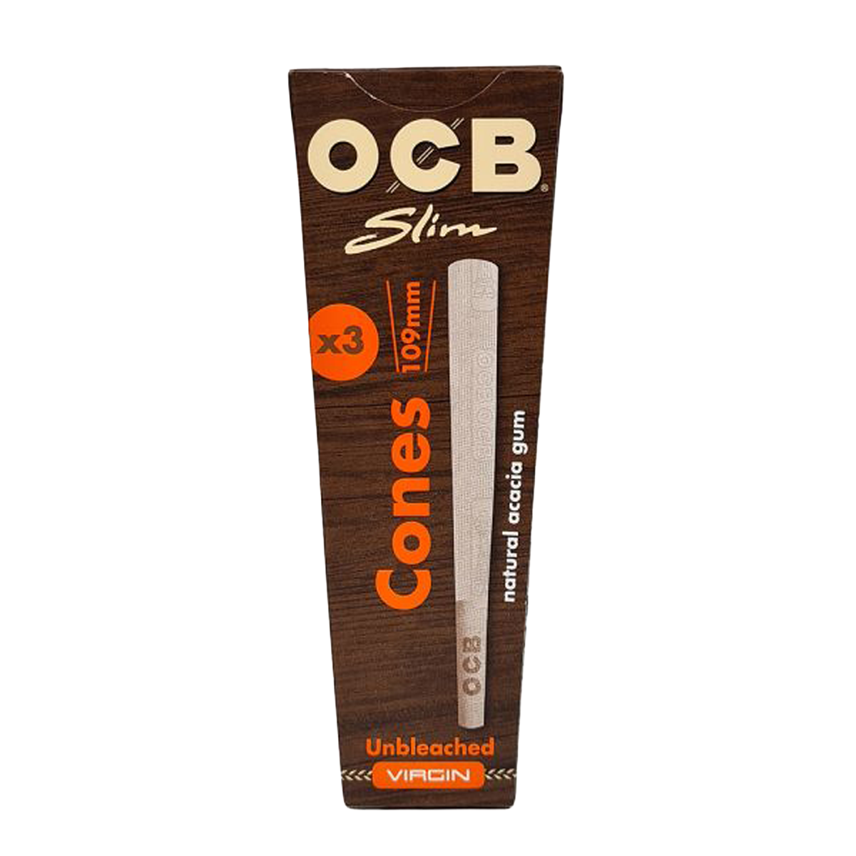 OCB Pre-rolled Cones: Virgin Slim – 3 x 109mm Stożki
