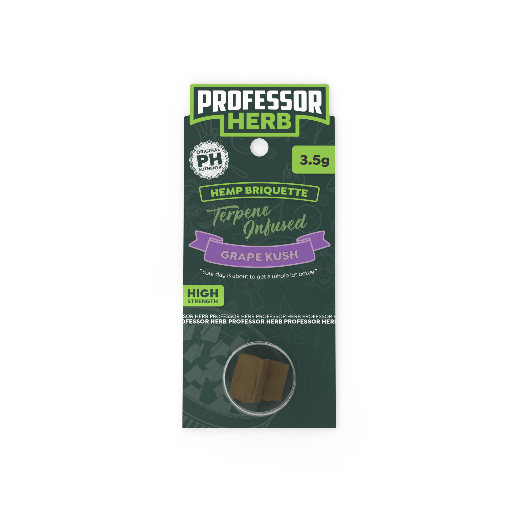 Professor Herb Brykiet Konopny Haszysz (3.5g) – Grape Kush - obrazek 2