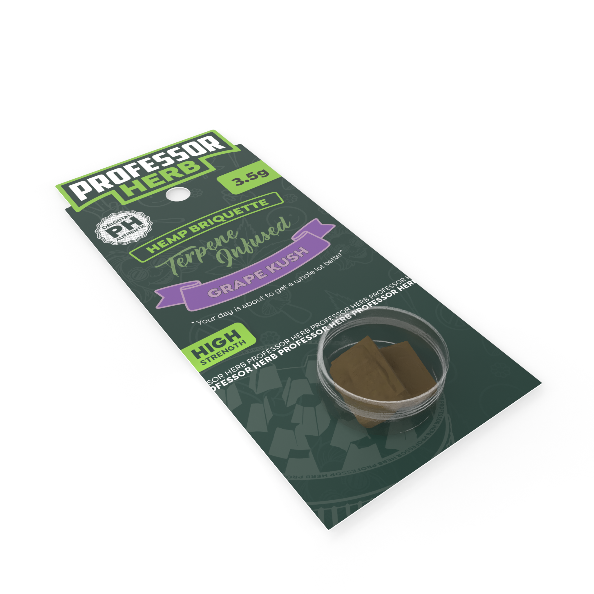 Professor Herb Brykiet Konopny Haszysz (3.5g) – Grape Kush - obrazek 3