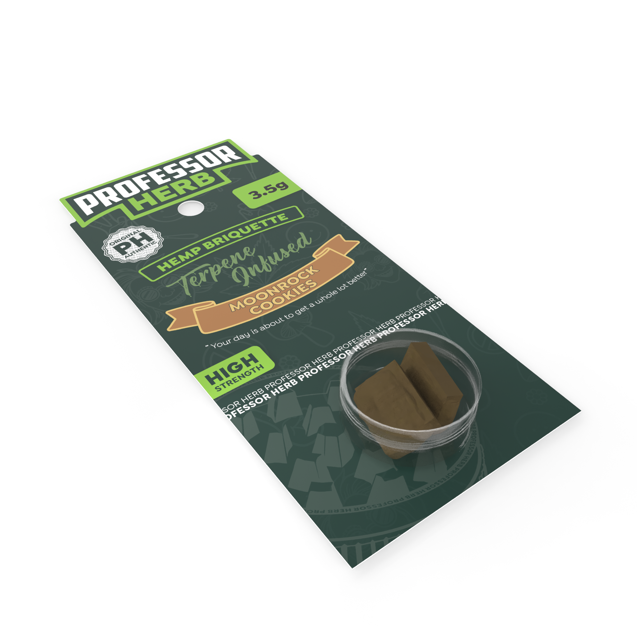 Professor Herb Hemp Brykiet Haszysz (3.5g) – Moonrock Cookies - obrazek 3