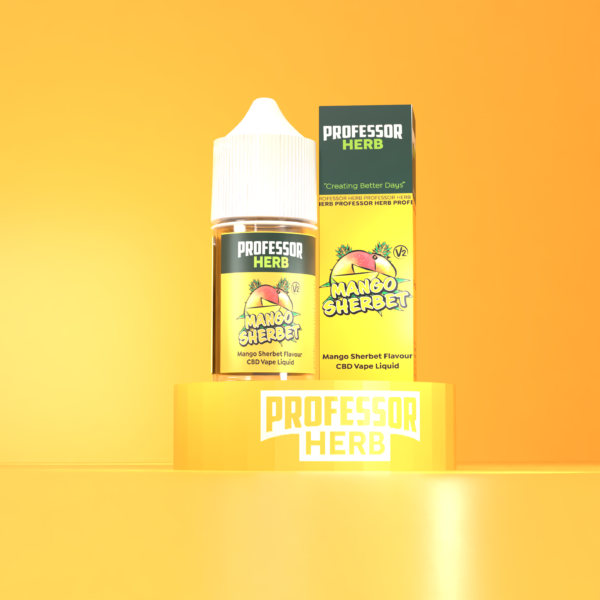 Professor Herb Płyn CBD do waporyzacji 1000mg/30ml – Mango Sorbet V2