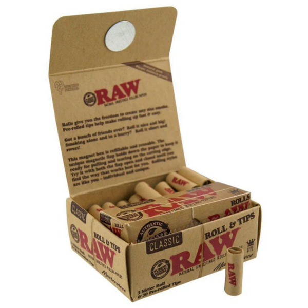 RAW Masterpiece 3m Rolls & 30 Pre-Rolled Tips