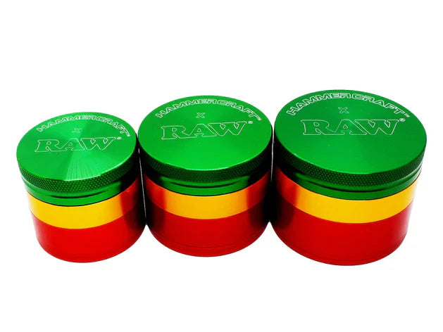 RAW x HAMMERCRAFT Młynek aluminiowy – Rasta - obrazek 3